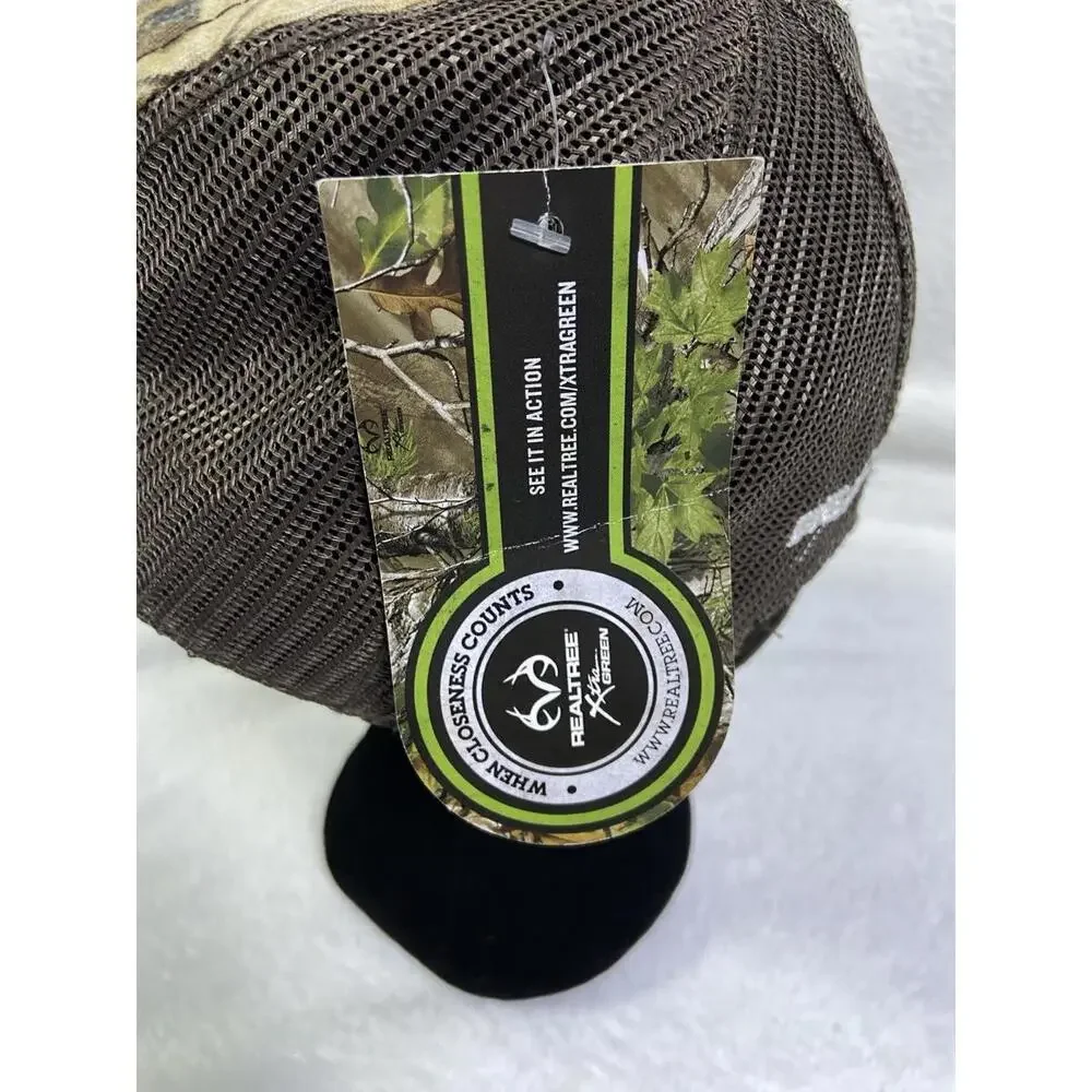 New Realtree Xtra Green Hat Ball Cap Camo Quiet For Hunting Outdoor One Size NWT